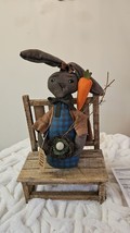 Primitive &quot;Celia&quot; Bunny Doll ~Country Rustic Grungy - $43.93