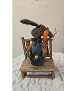 Primitive &quot;Celia&quot; Bunny Doll ~Country Rustic Grungy - $43.93