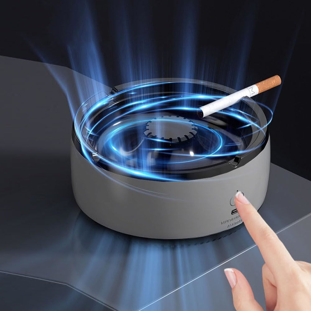 AJINIEHJ Multifunctional Smokeless Ashtray Indoor Outdoor Ashtray Air Purifier