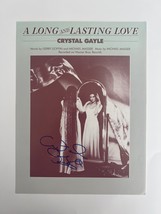 A Long and Lasting Love Crystal Gayle signed sheet music - £157.53 GBP