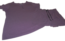 Nice Womens 1X Cuddl Duds Pajamas Pjs Purple Shorts Comfy 14W 16w - £17.07 GBP