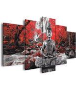 Buddha Wall Art Canvas Waterfall Painting Framed 5 Panels for Living Roo... - €47,84 EUR Buddha Wall Art Canvas Waterfall Painting Framed 5 Panels for Living Roo... - €47,84 EUR