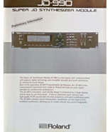 Original Roland Brochure for JD-990 Synthesizer MIDI Module, 1992 Japan,... - $48.59 CAD