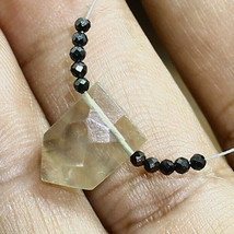 Fluorite Faceted Fancy Pyrite Mystic Coated Beads Natural Loose Gemstone Jewelry - £5.32 GBP