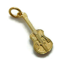 Fiddle Violin Charm Pendant 14k Yellow Gold!! - £149.45 GBP
