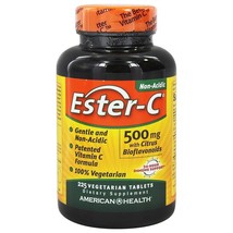 American Health 500 Mg Ester C with Citrus Bioflavonoids, 225 Vegetarian Tablets - £18.21 GBP