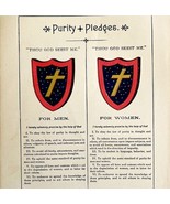 1888 Purity Pledges Men Women Victorian Wedding Form Print Ephemera DWN9F - €34,61 EUR 1888 Purity Pledges Men Women Victorian Wedding Form Print Ephemera DWN9F - €34,61 EUR