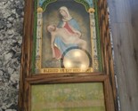 Antique Victorian Divinity Last Rites Piata Wall Shrine w/ Contents - £118.43 GBP