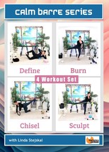 CALM BARRE SERIES 4 WORKOUTS EXERCISE DVD LINDA STEJSKAL BARLATES NEW - £11.56 GBP