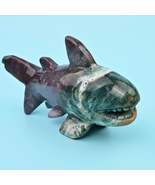 7&quot; Natural Large Size Indian Agate Shark Gemstone Crystal Carving 1.49 lb - $115.00