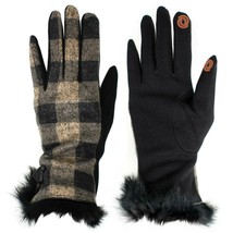 Women&#39;s Fleece Lining Fashion Square Glove Knit Gloves with Touch Screen... - £10.17 GBP