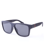 Gucci GG1124F/S Sunglasses Square Matte Black With Gray Lens - $165.00