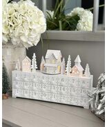 White Wooden Advent Block With Moving Train And Lights - $125.61 CAD