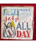 New in Package 40 3-Ply Pickleball Cocktail Napkins Roseanne Beck by Bos... - $7.91
