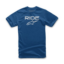 Alpinestars Mens Ride 2.0 Tee Shirt T-Shirt Royal Blue/White Sm - £17.54 GBP