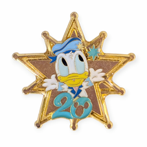 Donald Duck Disney Pin: DisneySea 20th Anniversary Gold Star - $19.90