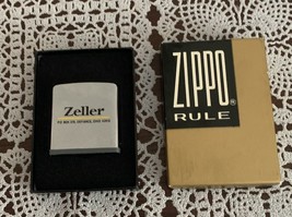Zippo Rule Vintage Lighter Zeller Defiance Ohio 50 Years 1923 to 1973 Ne... - $158.39