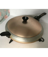 Vintage mid century round  automatic electric skillet casserole chafing ... - $35.59