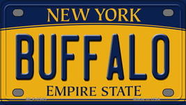 Buffalo New York Novelty Mini Metal License Plate Tag - $284.59 MXN