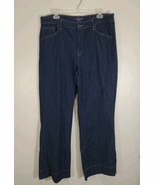 Chicos Trouser Jeans Womens 2.5P US Size 14P Blue High Rise Crop Wide Le... - $35.12 CAD