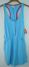 ORageous Womens Henley Racer Tank Coverup Size S Blue New W/ Tags - £7.40 GBP