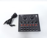 Live Streaming Sound Card USB Audio Interface Mixer 18 Effects 6 Sound M... - $13.49