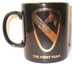 ceramic coffee mug: &quot;1st Cavalry Division&quot; Fort Hood, Texas &quot;The First Team&quot; - £12.06 GBP