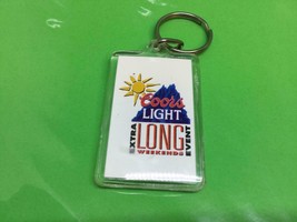 Vintage Coors Light Promo Keyring Extra Long Weekend Event Keychain Porte-Clés - £6.13 GBP