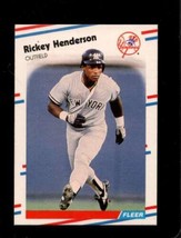 1988 Fleer #209 Rickey Henderson Nmmt Yankees Hof Nicely Centered - £4.23 GBP