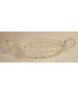 Glass Oval Relish Tray with Two Handles - $15.00