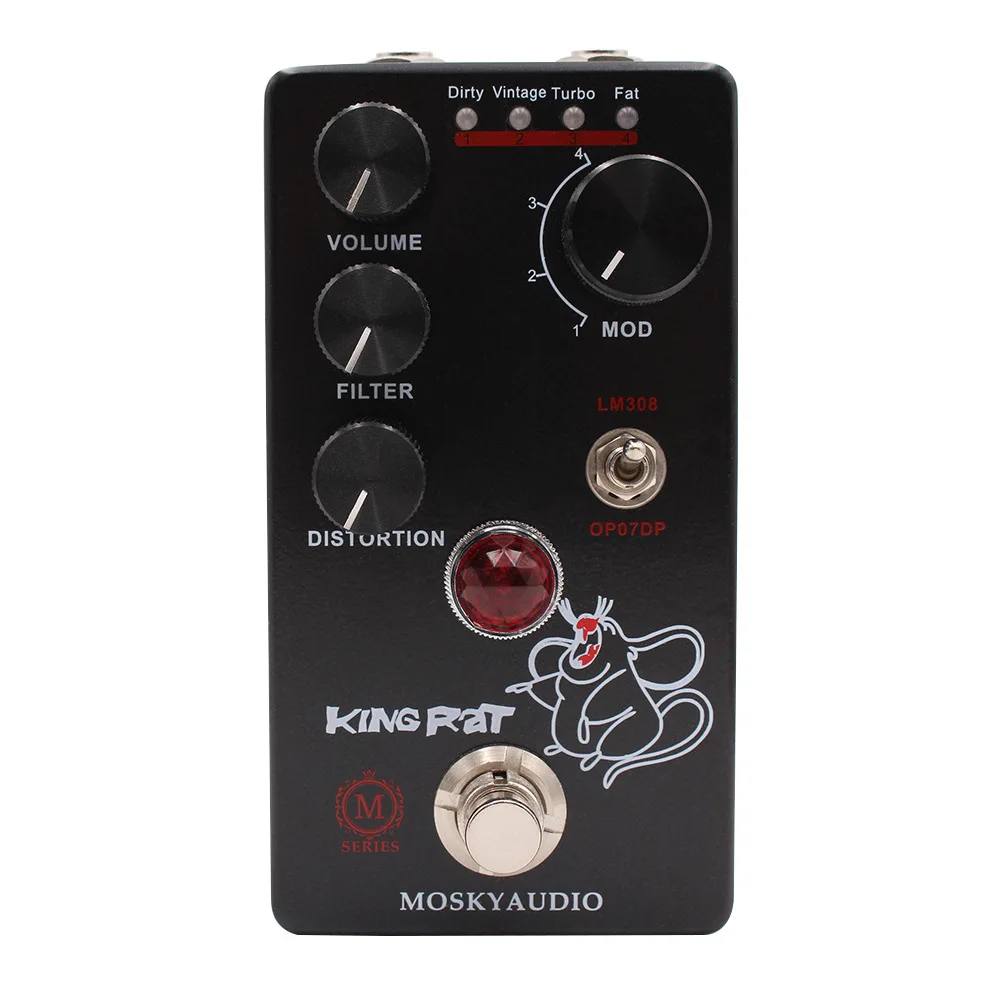MOSKYAUDIO KING RAT Guitar Effects Pedal True Bypass Pedal Guitarra Fuzz... - $81.41 CAD