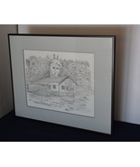 Lithograph/Print-Vintage Artwork Zane Grey&#39;s Cabin by Mel Counseller - £122.68 GBP