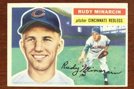 Vintage Baseball Card Topps 1956 #36 Rudy Minarcin Pitcher Cincinnati Redlegs B - £8.97 GBP