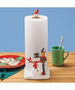 Frosty The Snowman w/ Cardinal &amp; Lamppost Christmas Kitchen Paper Towel ... - £18.90 GBP