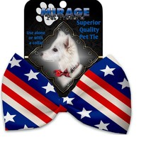 Dog Bow Tie Pet Ties Cute Stars And Stripes Necktie Collar Accessories C... - $13.85