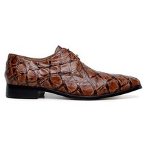Belvedere Men's Shoes Renzo Pirarucu Lace Up Derby's Antique Almond Br01 image 2