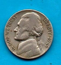 Circulated 1949 Jefferson Nickel - Moderate wear- About XF - £2.87 GBP