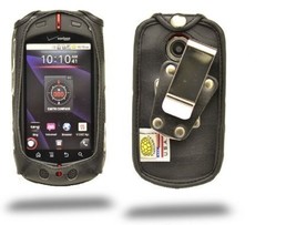 Turtleback Heavy Duty Black Leather Case for Casio GZone Commando Phone ... - $36.99
