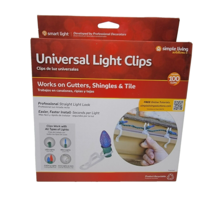 Simple Living Solutions Professional Universal Light Clips 100 Count New - £10.73 GBP