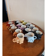 lot of 18 frankoma democratic Republican donkey Elephant mugs 1970s 80s 90s - $168.27