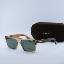 TOM FORD FT0999 45N Transparent Brown / Dark Grey 58-16-145 Sunglasses New Au... - £133.66 GBP
