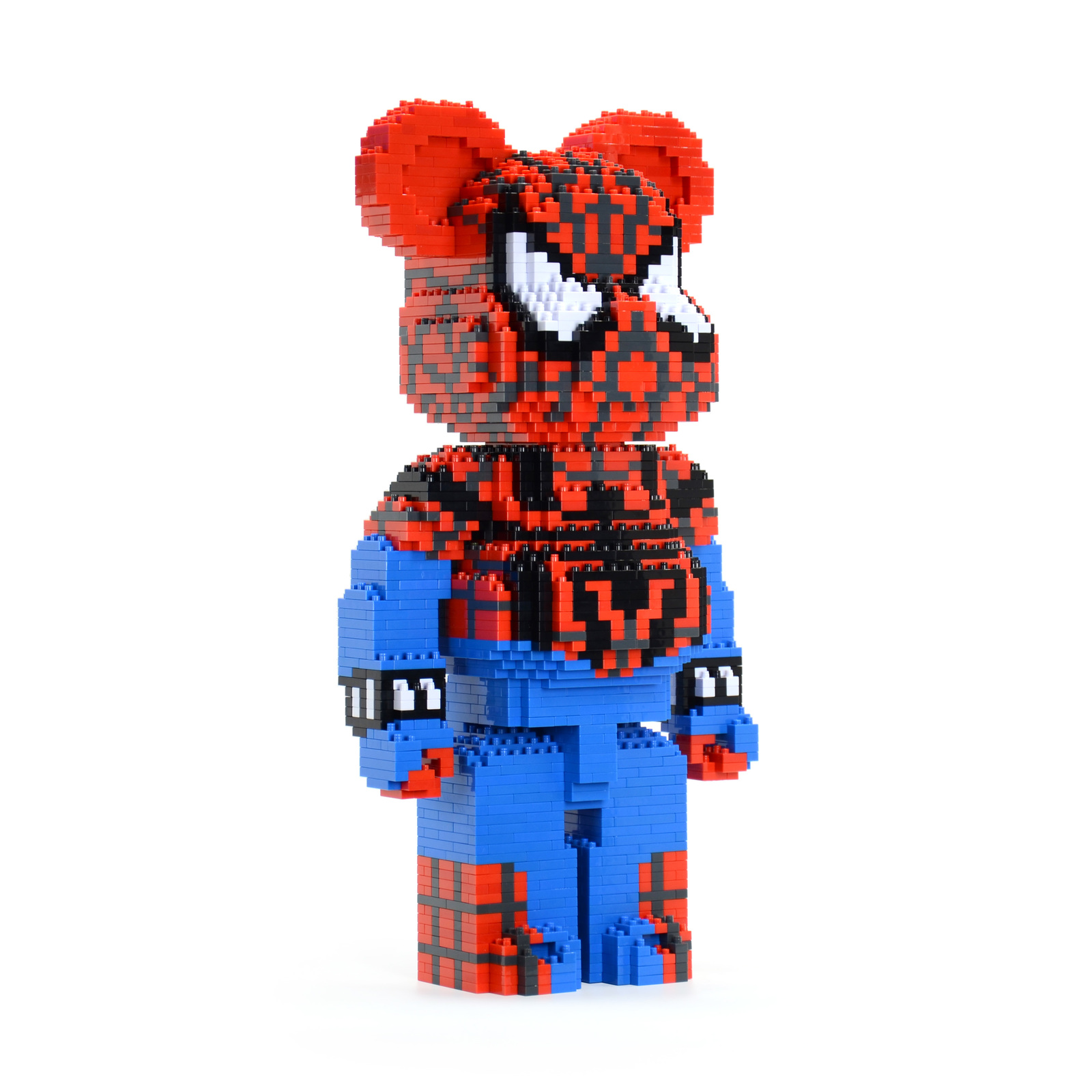 Spiderman Bearbrick Brick Sculpture (JEKCA Lego Brick) DIY Kit Item image 3