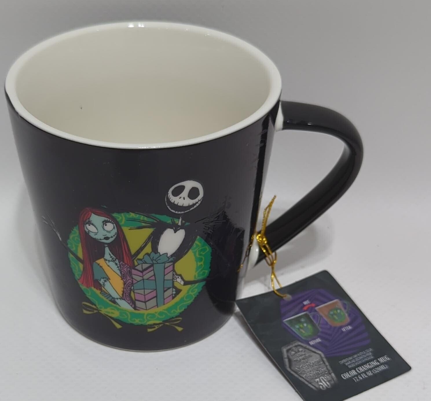 Tim Burton The Nightmare Before Christmas Colour Changing Mug, Black 17.6 FL OZ Item image 2