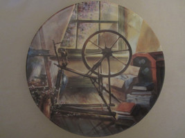 THE ANTIQUE SPINNING WHEEL collector plate MAURICE HARVEY Country Nostalgia - $28.06