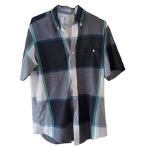 Giani Blues Men&#39;s Short Sleeve Plaid Button Up Shirt - $16.40