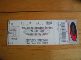Nascar Nationwide Series Meijer 300 Kentucky Speedway 7-13-2009 Ticket Stub - £3.15 GBP