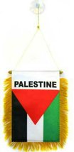 Palestine 4&quot;x6&quot; Fringed Mini Banner With Suction Cup - £2.26 GBP