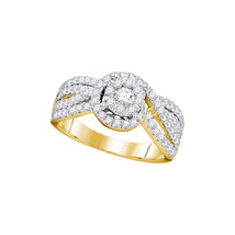 14k Yellow Gold Round Diamond Solitaire Bridal Wedding Engagement Ring 1.00 Ctw - £1,517.97 GBP