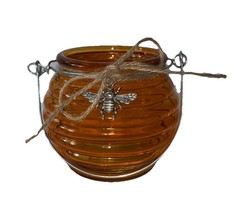 Honey Bee Hive Fall/Autumn Glass Candle Holder Decor (SHIPS IN 24 HOURS) - $344.09 MXN