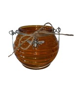 Honey Bee Hive Fall/Autumn Glass Candle Holder Decor (SHIPS IN 24 HOURS) - $26.19 CAD
